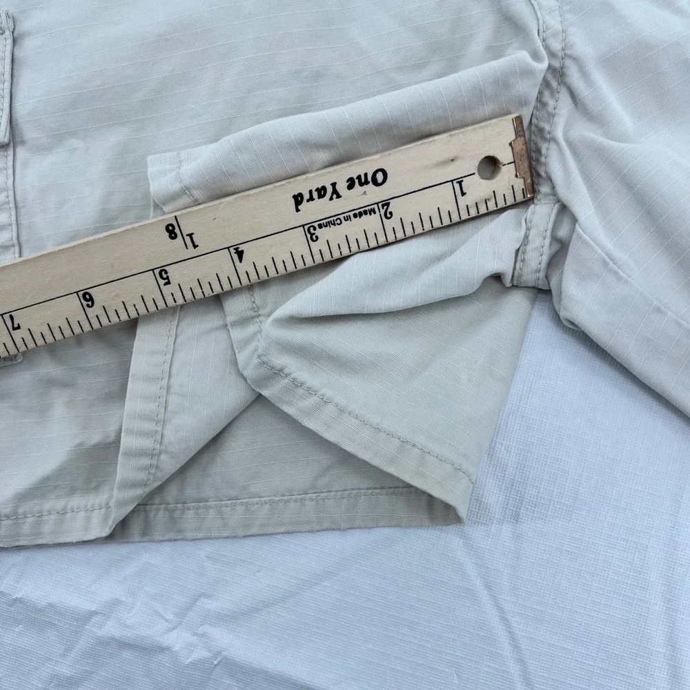 Unionbay Womens Beige Cotton Ripstop‎ Cargo Shorts Khaki Utility Size 7/8